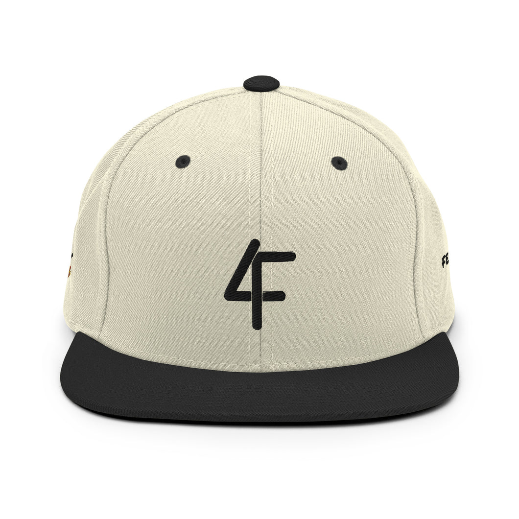 Natural 4F logo Snapback Hat