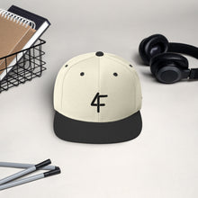 Load image into Gallery viewer, Natural 4F logo Snapback Hat
